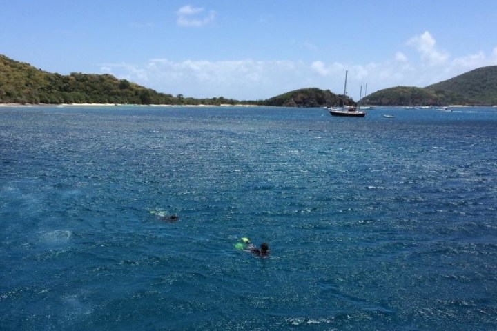open ocean and mountains