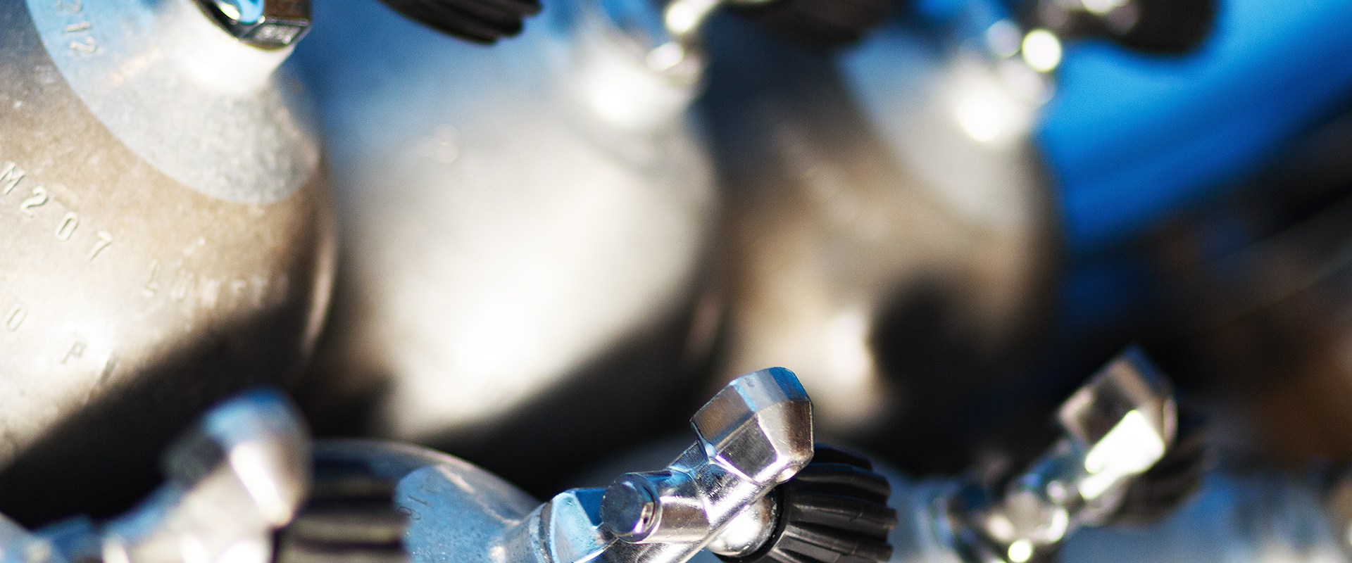 Scuba Tanks in a row